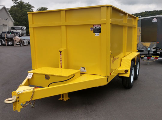 yellow dumpster trailer new york